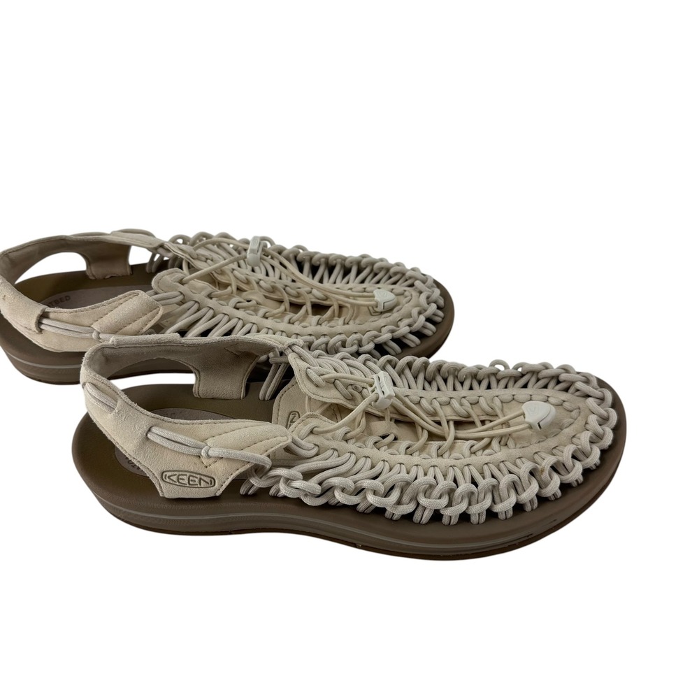 Keen Uneek Birch Beige Cord Sandals Mens 10.5 Womens 12 Hiking Shoes 1028326 - Picture 8 of 11